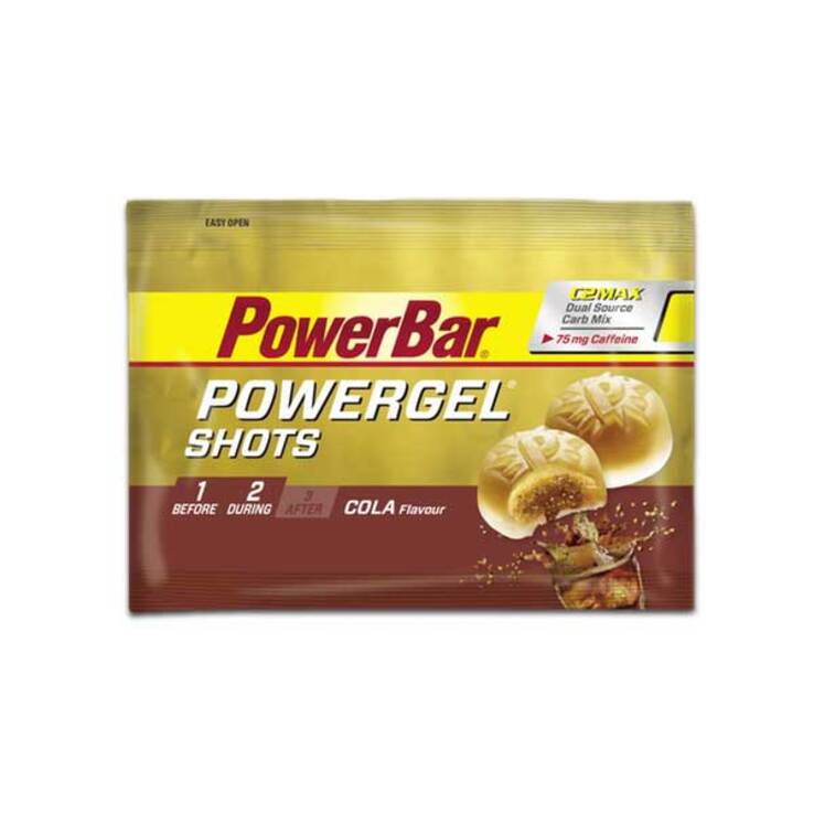 Powerbar Powergel Shots Cola mit Koffein Bonbons, 60 g