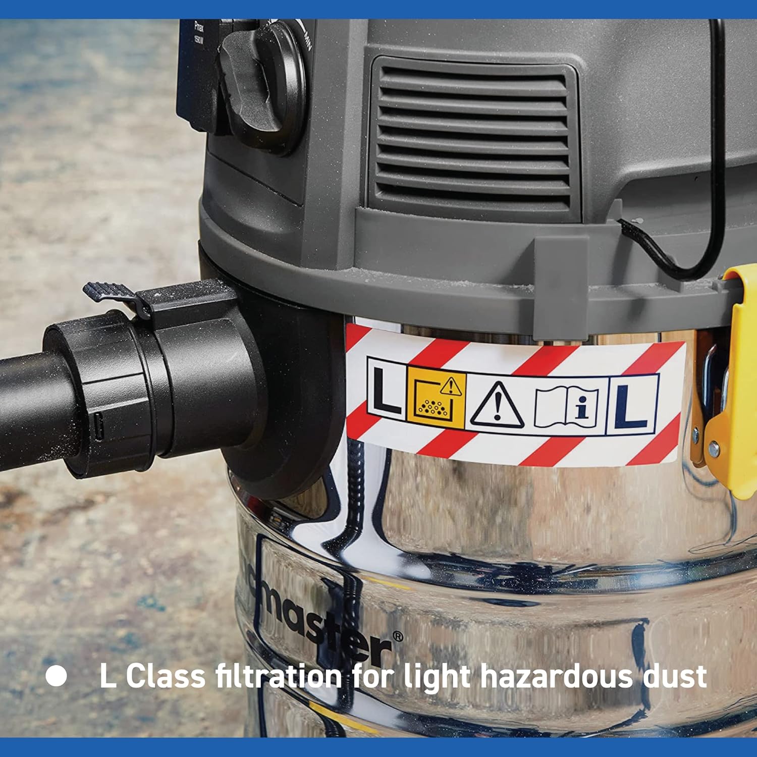 Vacmaster L Class Staubabsaugung 240 V | Industrieller Nass- und Trockensauger mit HEPA 13 Filtration für den gewerblichen und professionellen Einsatz (30 l mit Push-Clean-Filter)