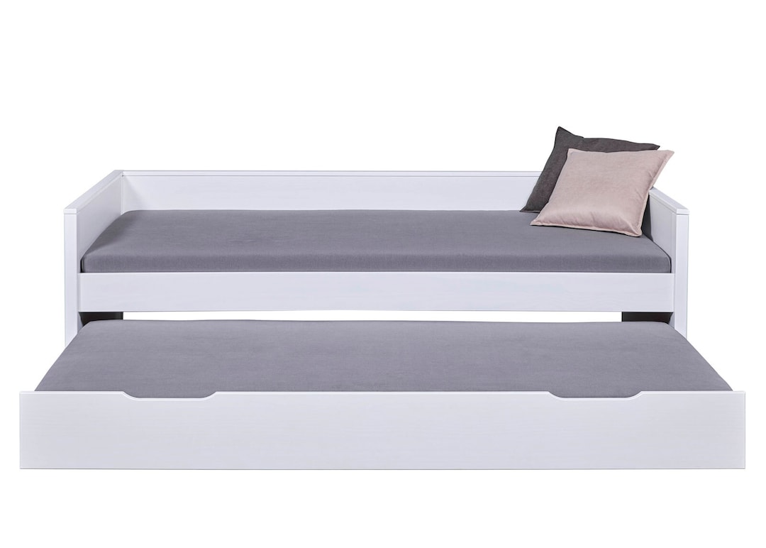 Stauraum-/Funktionsbett NIELS 90 x 200 cm weiß