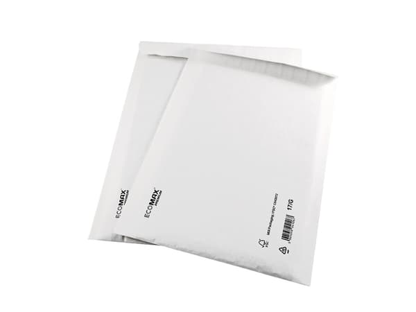 Boblepose Ecomax 140x225mm hvid No. 12/B indv. 120x215mm 200stk/pak