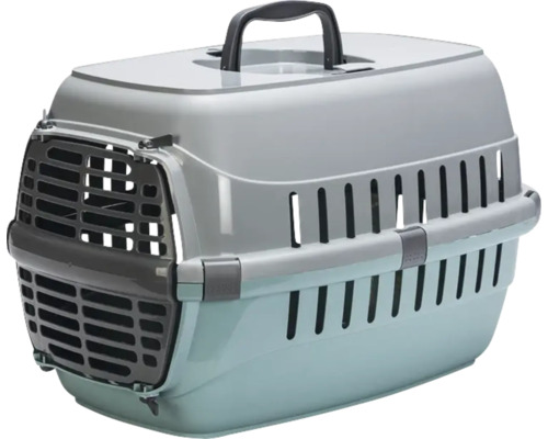 Karlie Eco Tourist 1 Aqua transportbox - 48 x 31 x 31 cm grijs turquoise