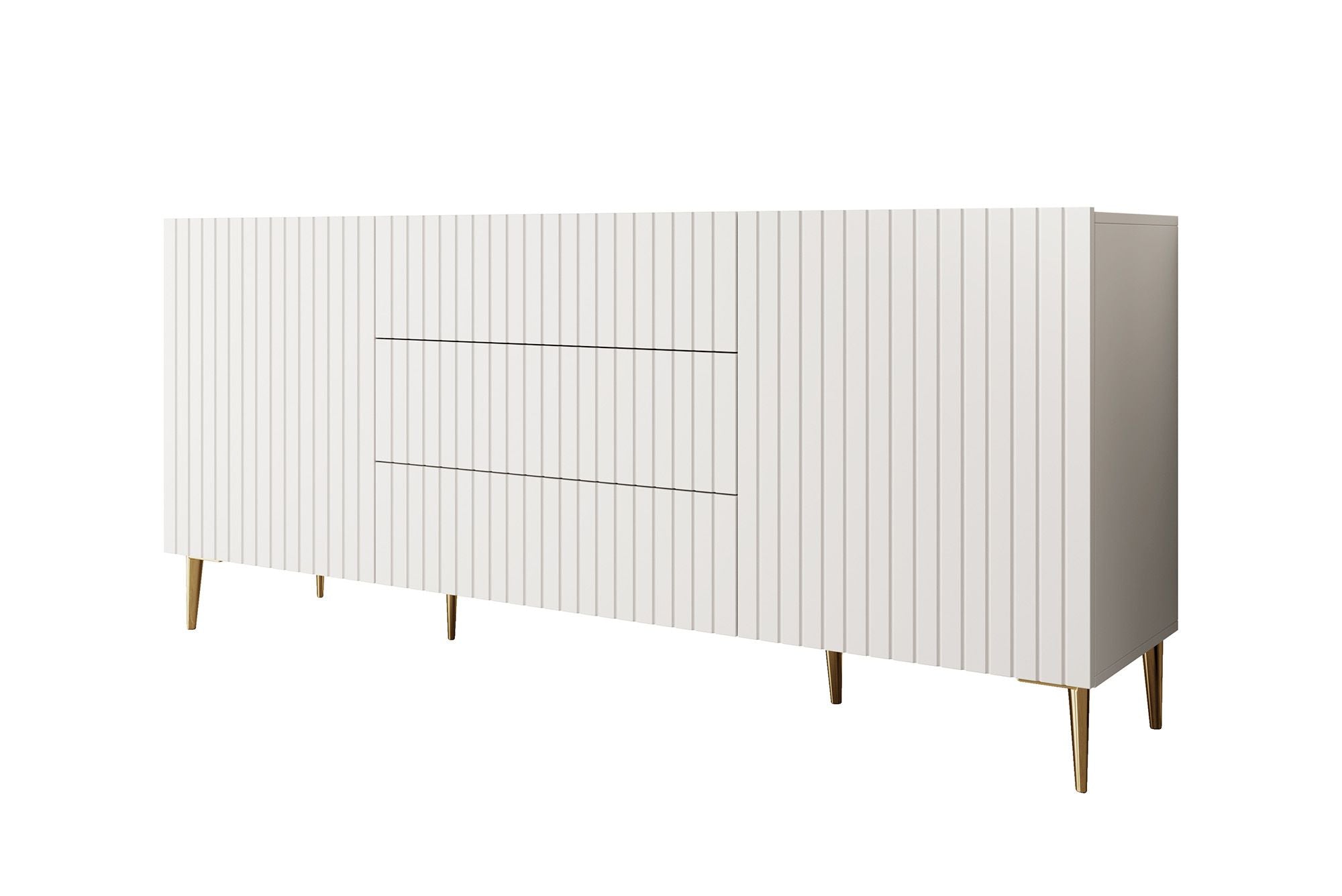 Meubella - Dressoir King - Wit - 180 cm - Met lades