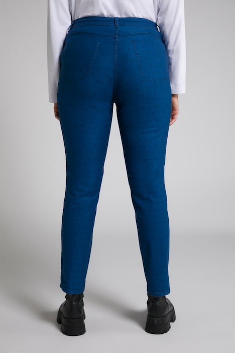 Wendejeans Sammy, Sterne/uni, schmaler 5-Pocket-Schnitt