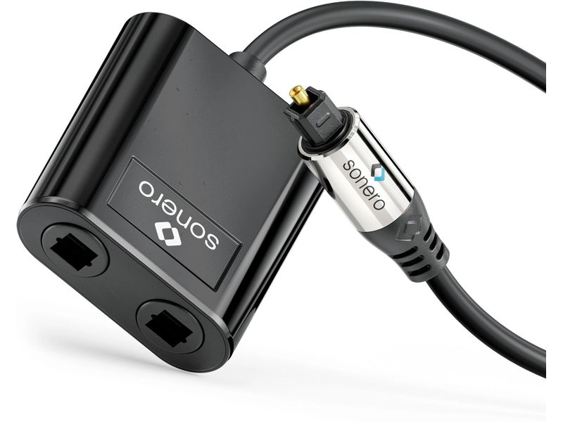 sonero Audio-Adapter S-OCA001 Toslink - Toslink Premium optischer Toslink Audio Splitter
