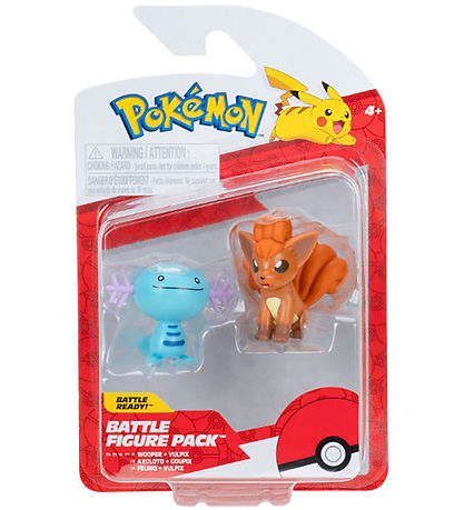 Pok?mon Figur - Battle Figure 2-pak - Wooper And Vulpix