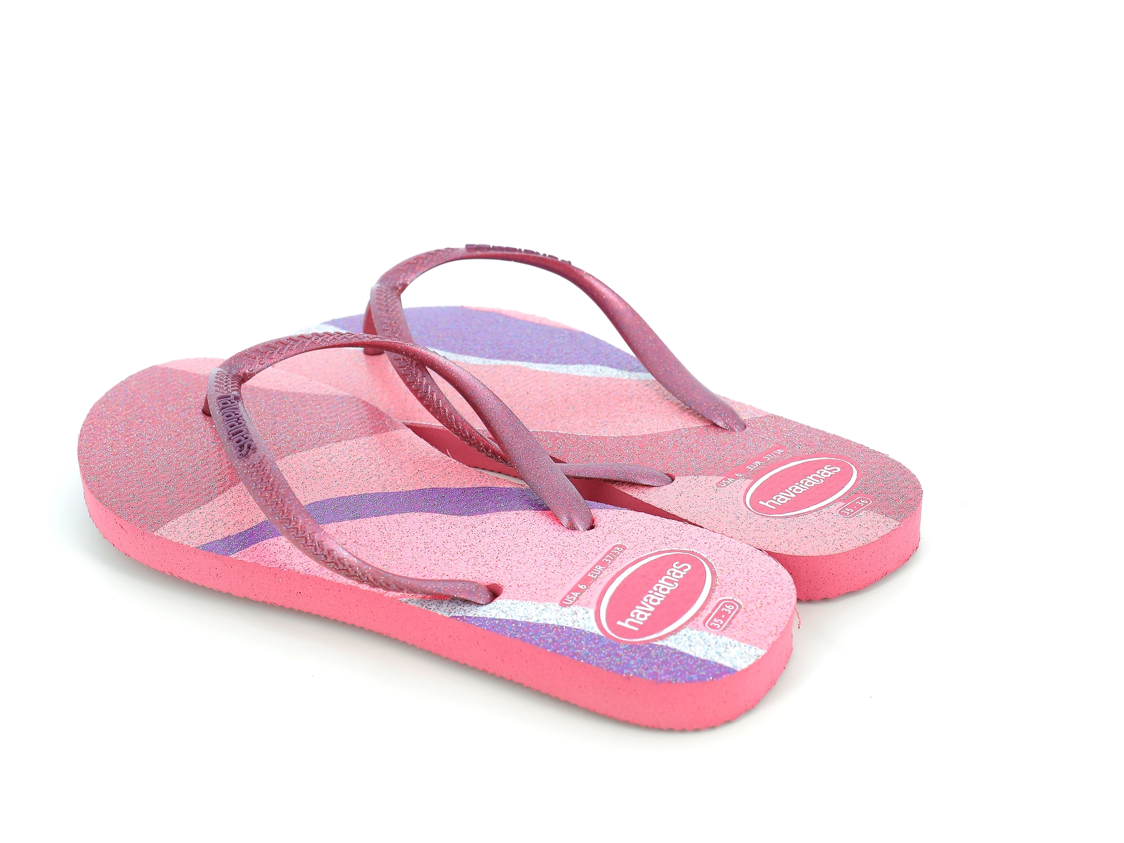Havaianas-SLIM PALET GLOW 4145766 Plastique Rose
