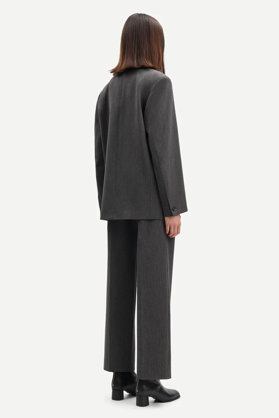 Samsøe Samsøe  Haven oversized blazer - Dark Grey Mel.