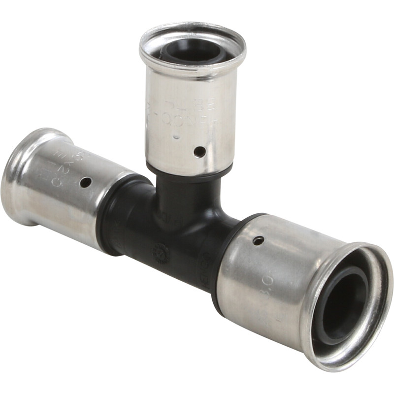 Henco pers T-stuk verloop 26x20x20mm