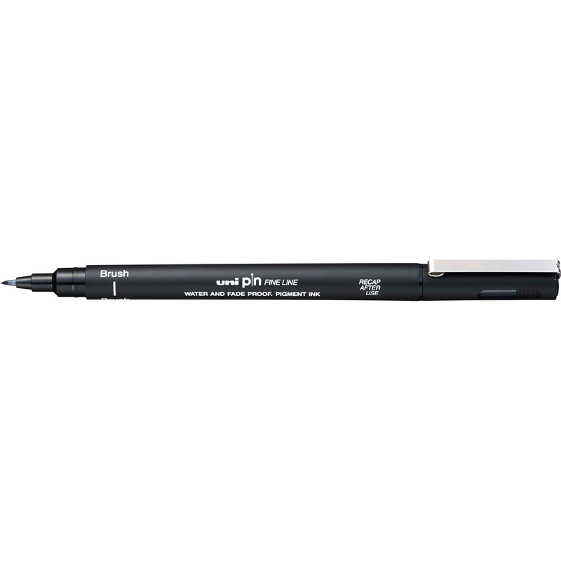 Uni-Ball Fineliner PIN Brush, schwarz