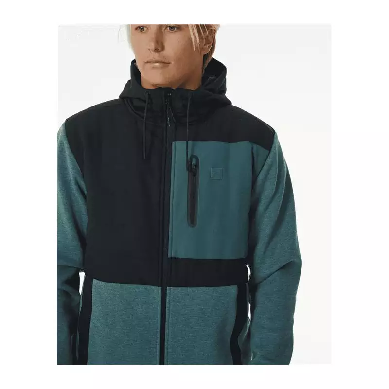 Sweat RIPCURL Anti Series Heatseeker Zip Thr Blue Green
