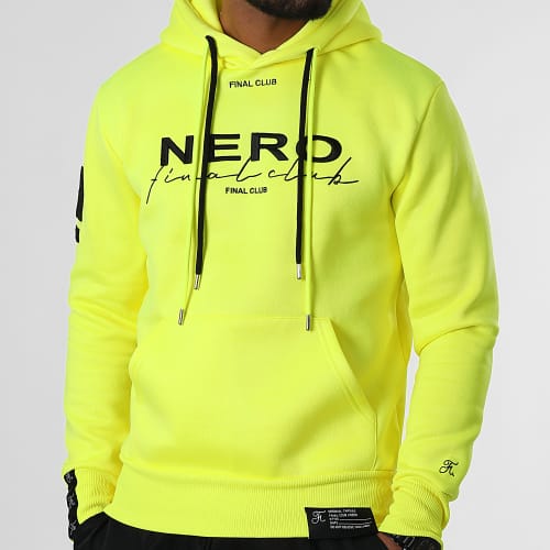 Sweat Capuche NERO 1st Drop Limited Fast Yellow