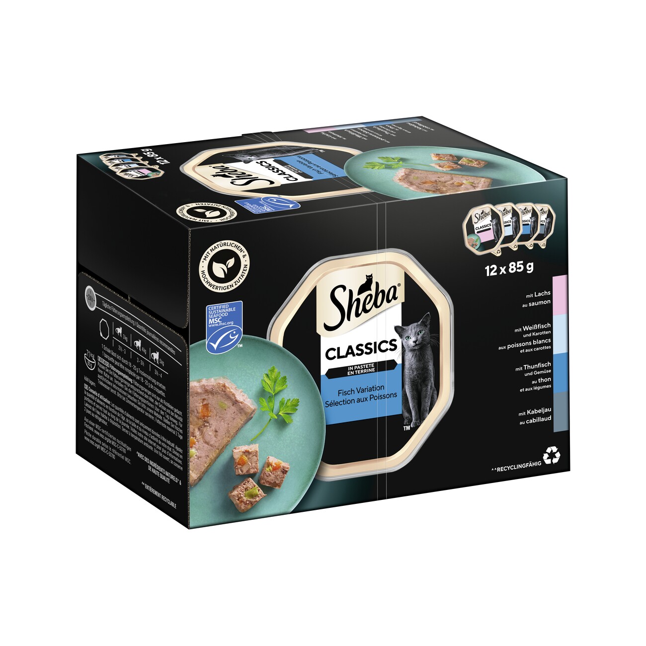 Sheba Classics in Pastete 12x85g