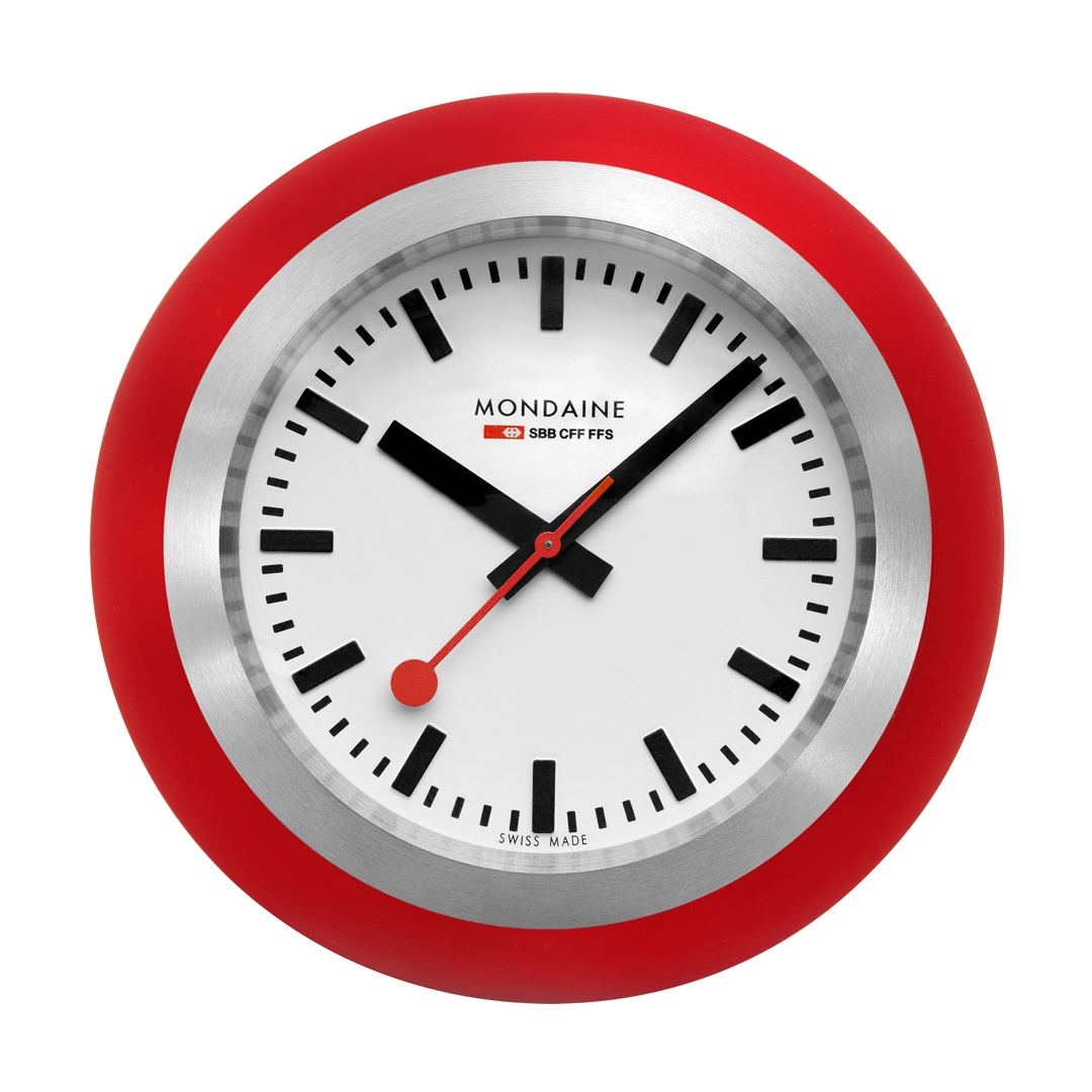 Mondaine Globe Tischuhr Red 60mm