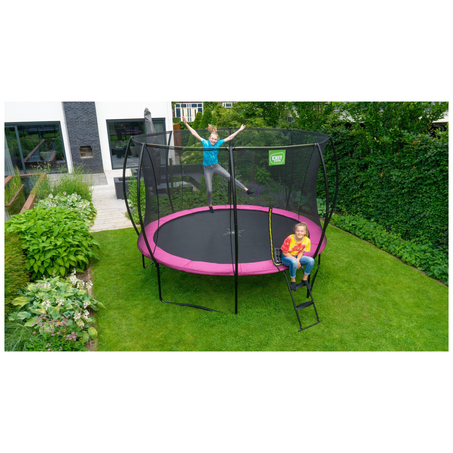 EXIT Silhouette trampoline ø305cm - roze