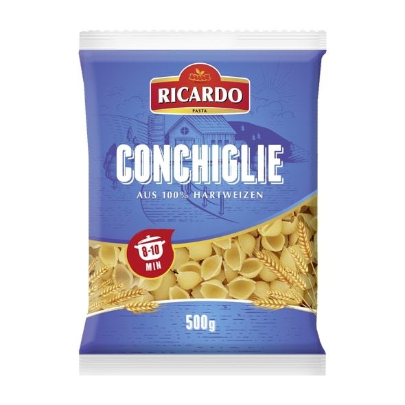 RICARDO Conchiglie Nudeln 500g MHD:15.3.27