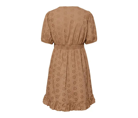 Kleid mit Lochstickerei