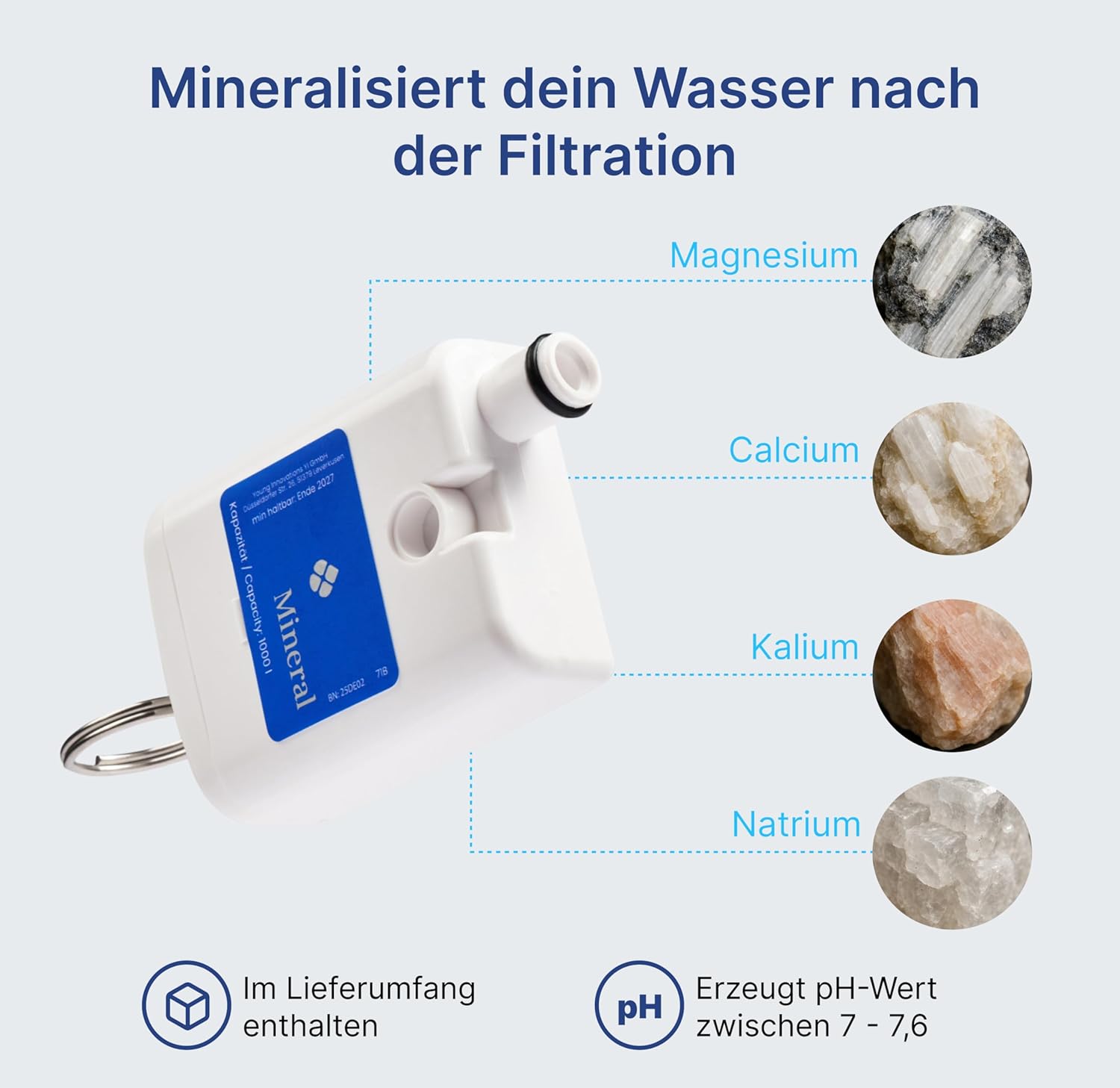 HO3 Home One Auftisch Osmoseanlage für Trinkwasser mit 4 Temperaturstufen (RT, 50, 85, 95°C), 10 Stufen Wasserausgabe, mit Echtzeit TDS, 8 Stufen Filtration und Luma-UV, Wasserfilter (Schwarz)
