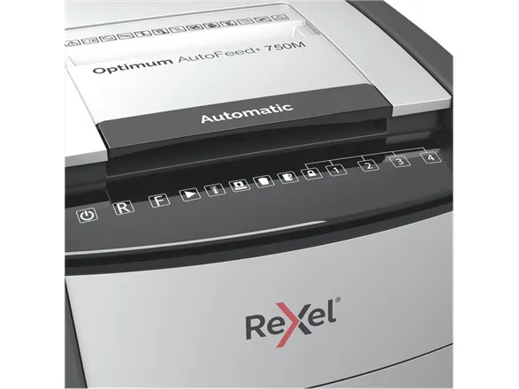 Makulator Rexel Optimum AutoFeed  750M mikromakulering 2x15 mm (P-5)