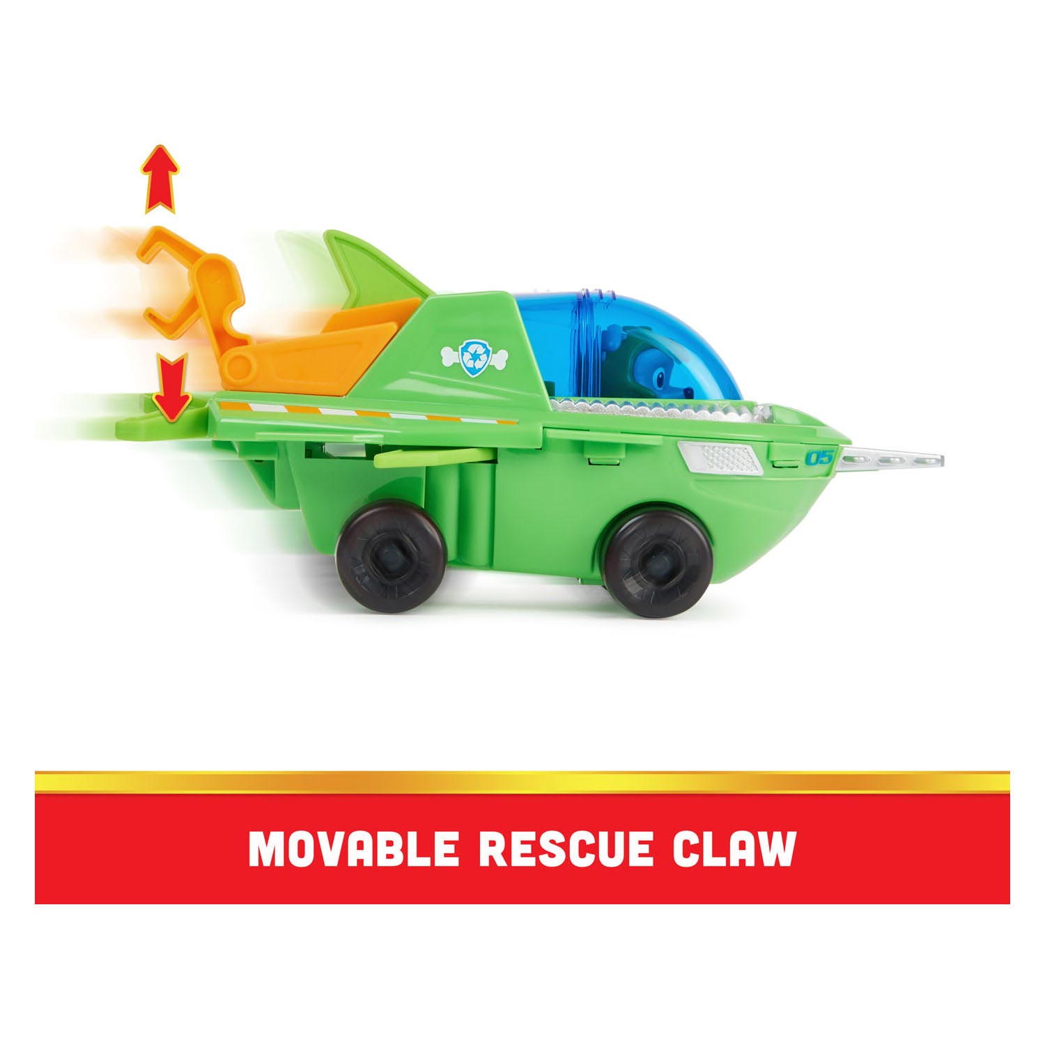 PAW Patrol Aqua Pups Rocky Deluxe Voertuig