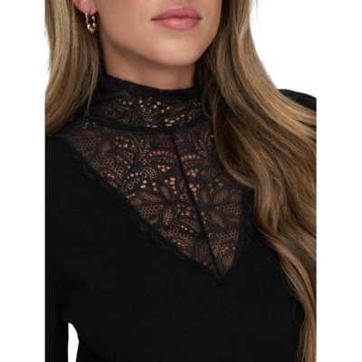 Pull femme Onlrebecca Mix Highneck Cc Knt ONLY
