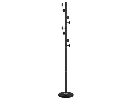 VIDAXL - Porte manteau Porte-manteau noir 176 cm fer enduit de poudre