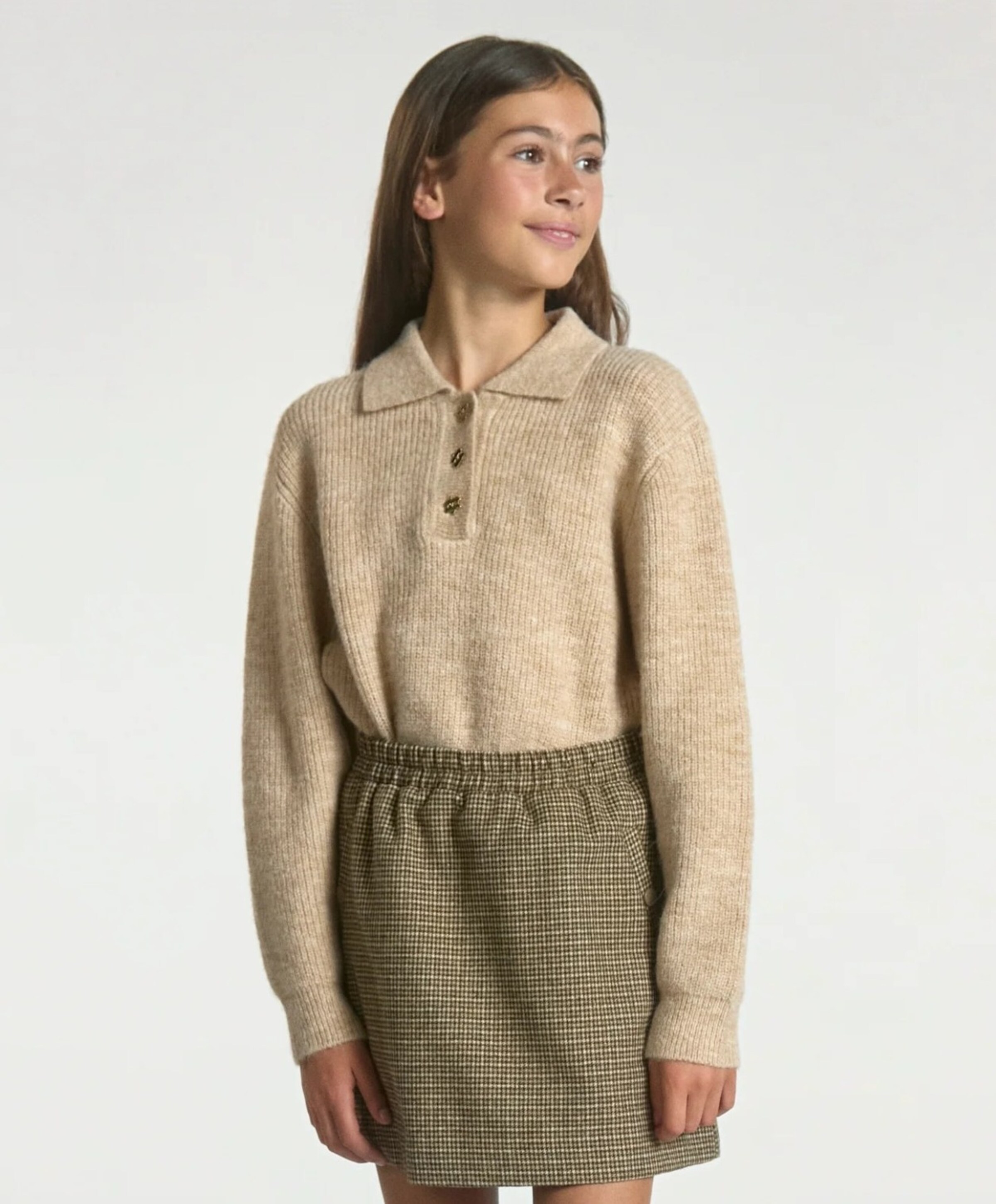 Aaiko Girls Meisjes sweater beige