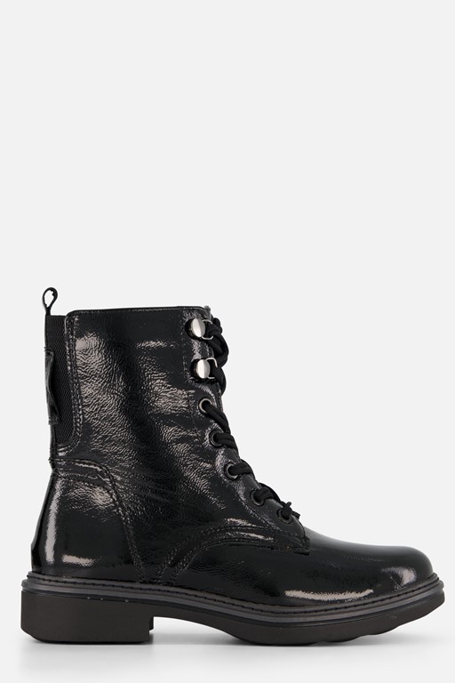 Tamaris Veterboots zwart Lak