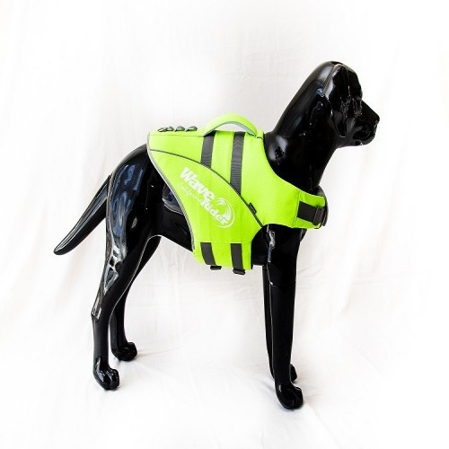 Colete salva-vidas para cães em cores neon