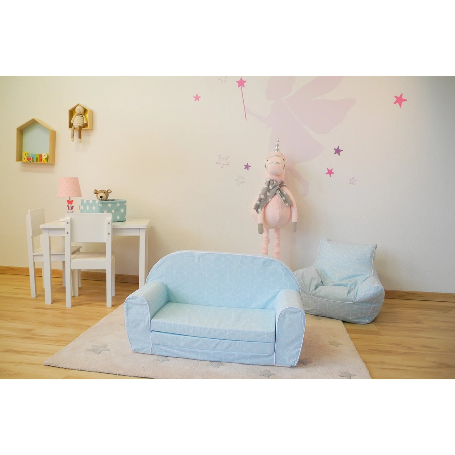 knorr toys® Kindersofa Geo cube neo mint grün