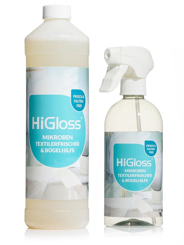 Textilerfrischer und Bügelhilfe mit zusätzlicher Sprühflasche, faltenfrei, 1000 ml