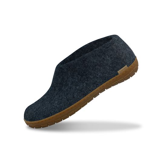 Glerups Ankelhøje Hjemmesko, Denim, 45
