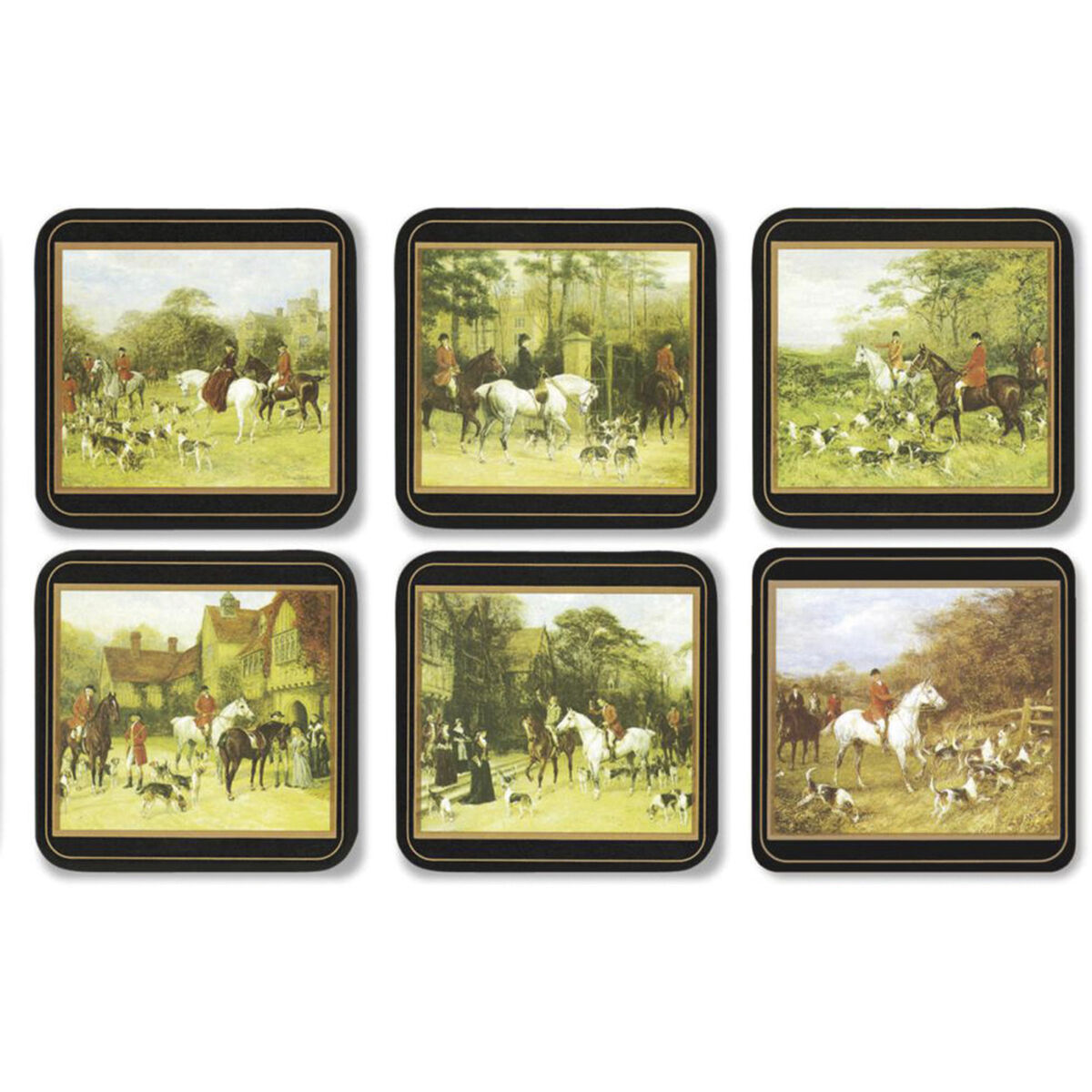 Tally Ho Glassunderlag 6-pack