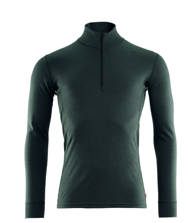 Aclima WarmWool MockNeck w/zip M's<br>Klassisk genser med høy hals og glidelås!