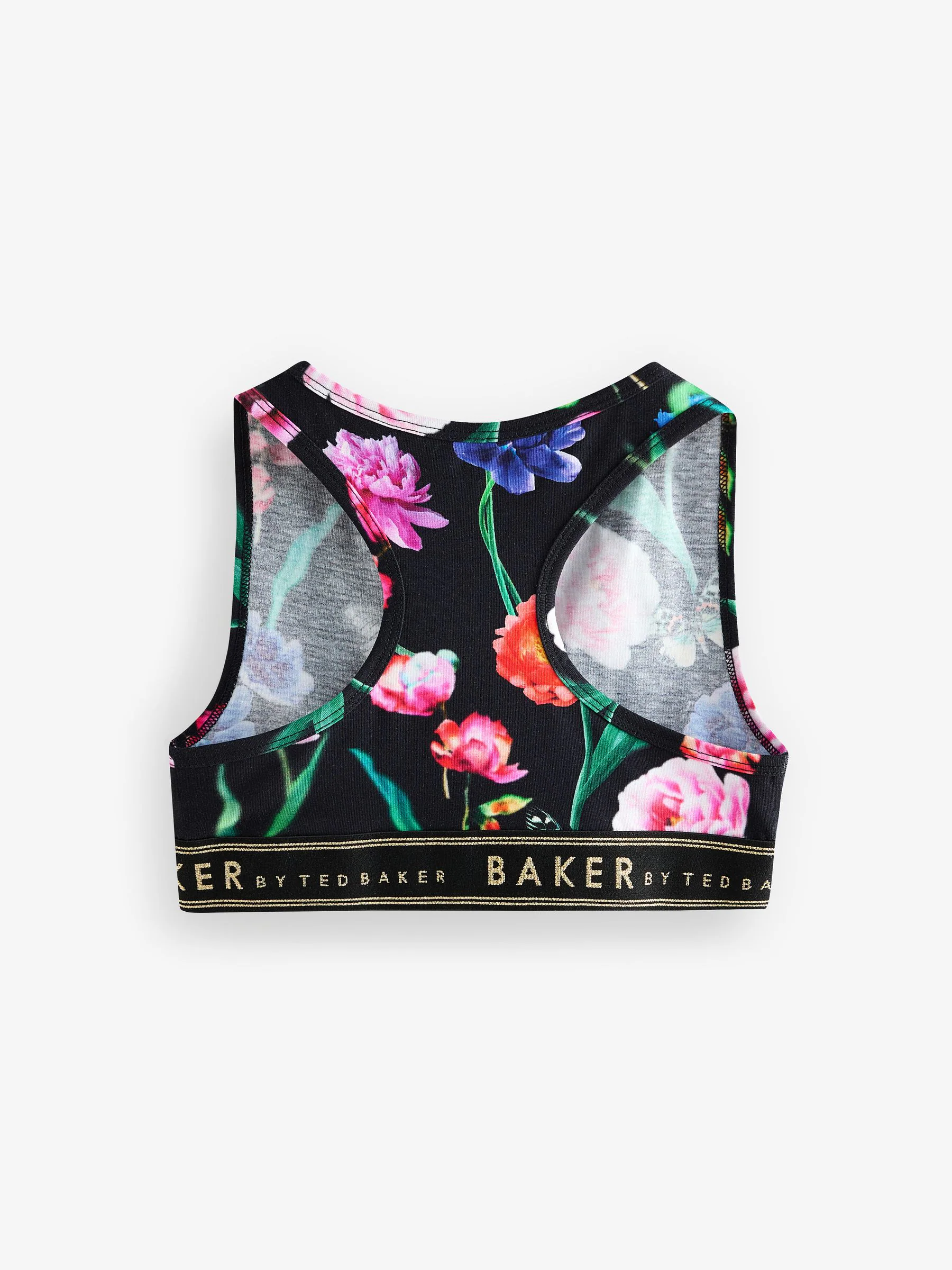 Bessenrood/zwart - Baker by Ted Baker set van 3 crop tops