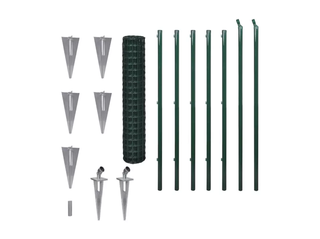 Cl?ture Euro Acier 10 x 1,5 m Vert