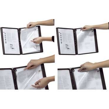 Plaque pochette SHERPA, A4, cadre: noir