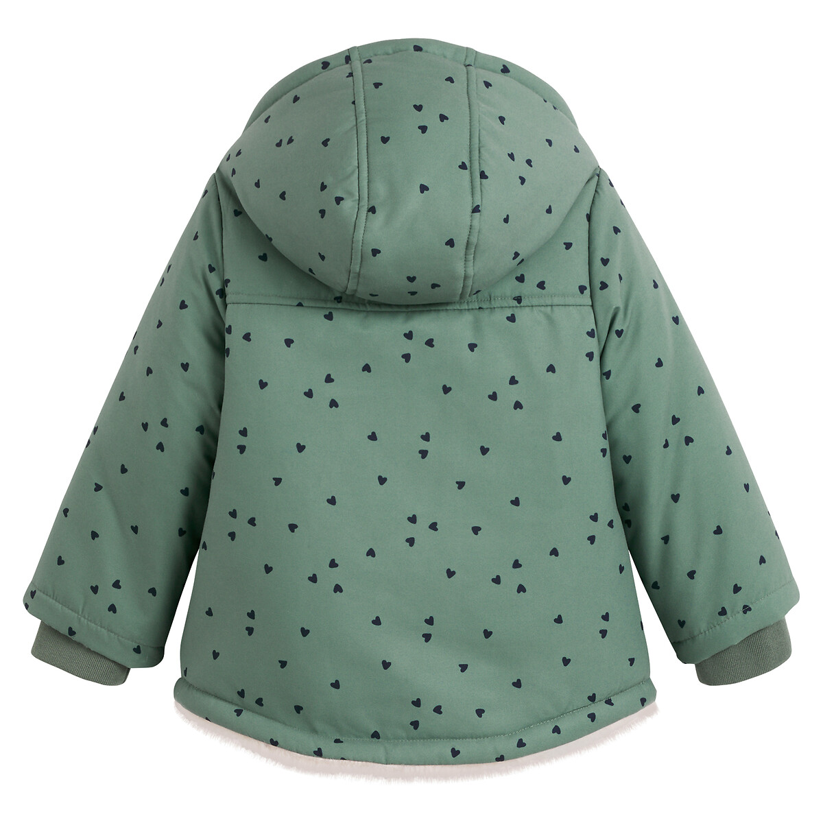 COLEÇÕES LA REDOUTE<br>Parka quente com capuz, forrada com tecido macio