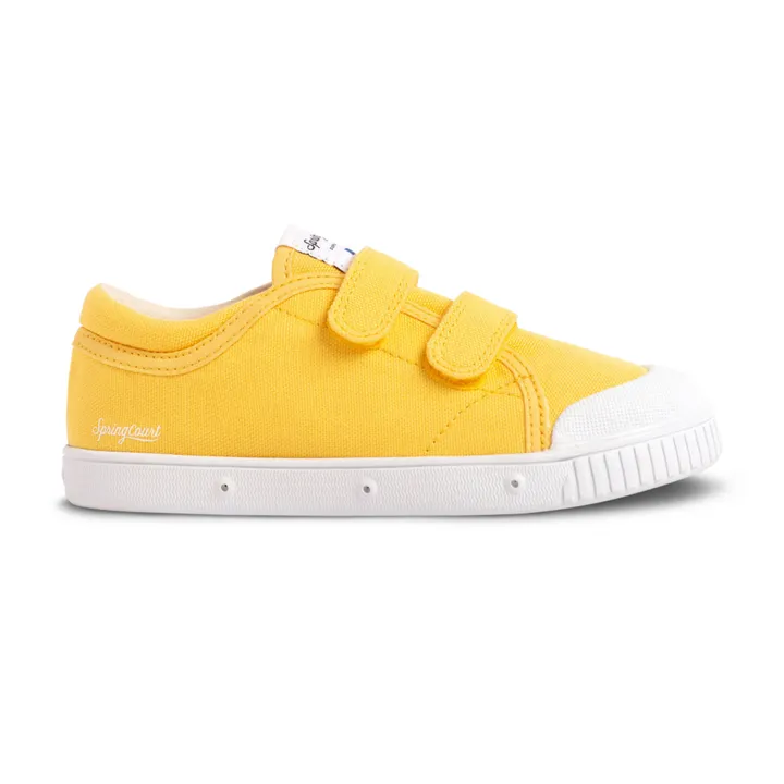 Spring Court Baskets Basses Scratchs G2 Canvas | Jaune