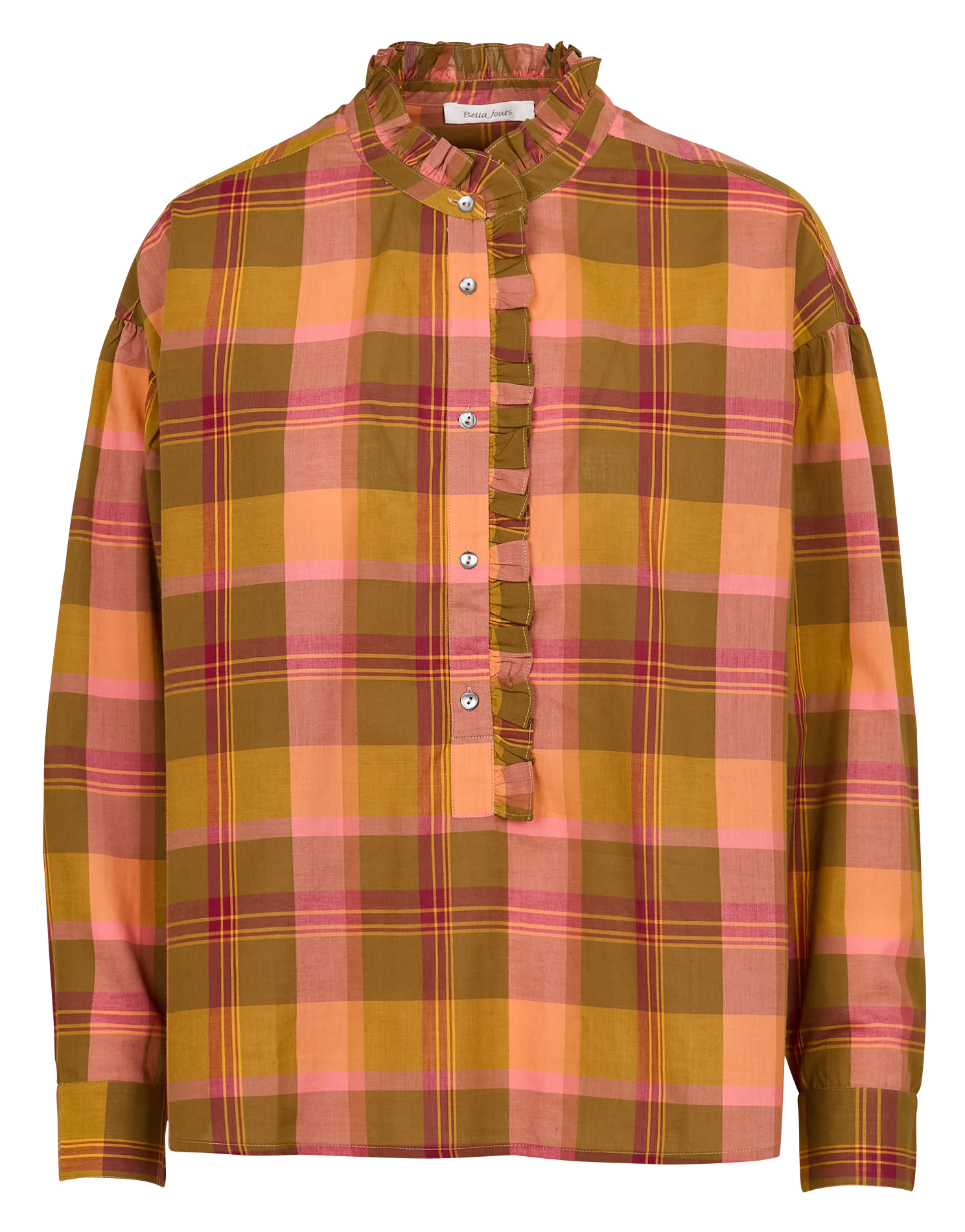 LOW - Blouse col montant en coton| Vert