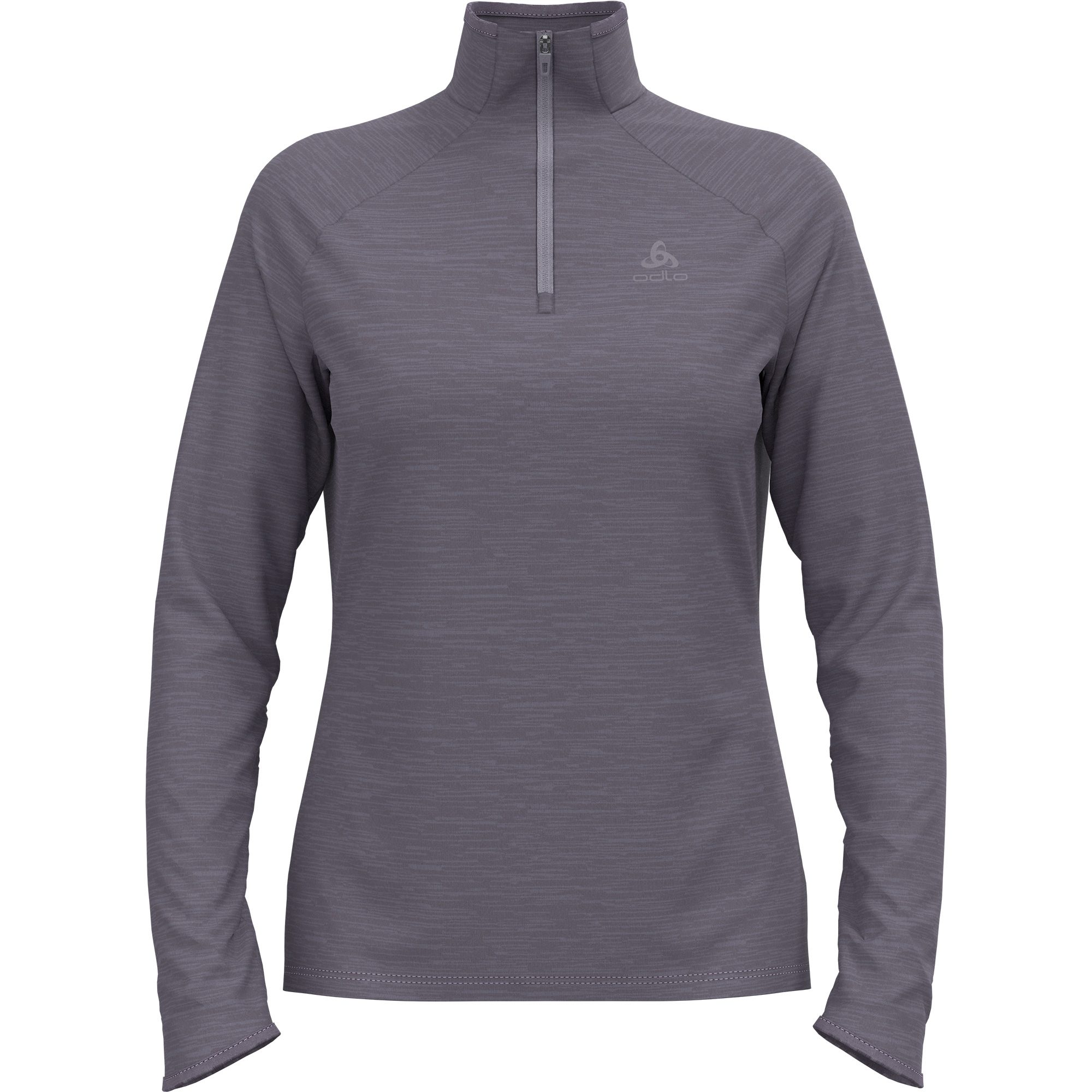 Odlo Essential Thermal 1/2 Zip Midlayer Damen gray ridge melange