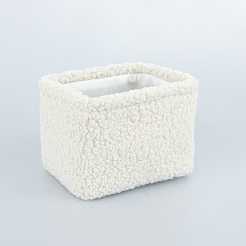 Panier de rangement bouclettes blanc