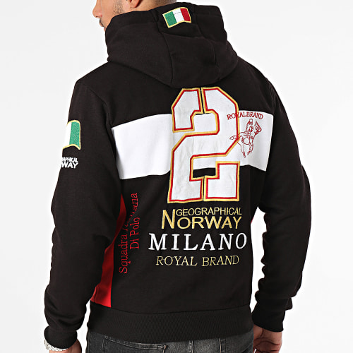 Sweat Zippé Capuche Noir