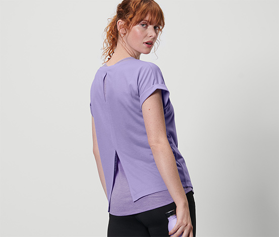 2-in-1-Kurzarm-Sportshirt