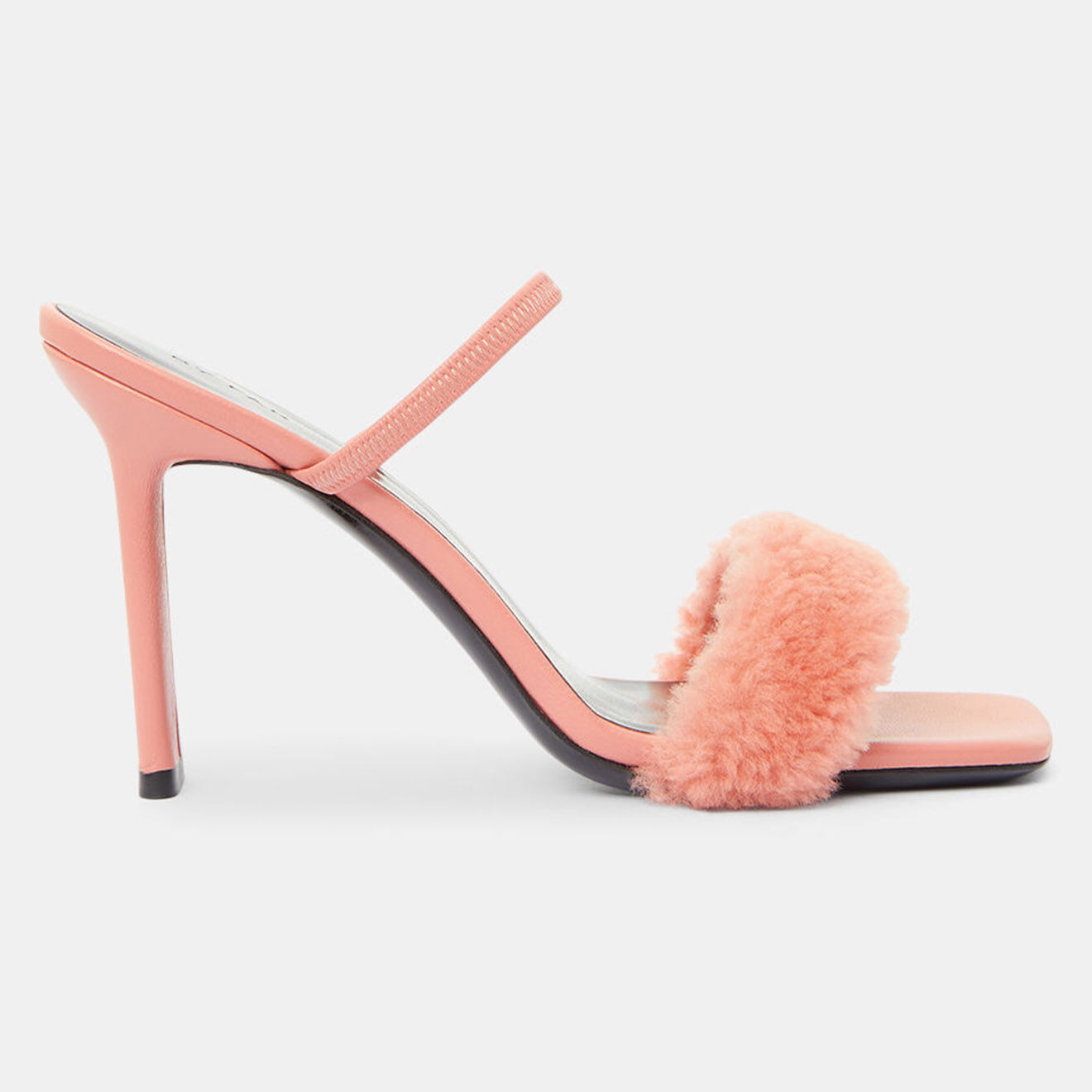 By Far Mules en Cuir Ada roses - Talon 10,5 cm
