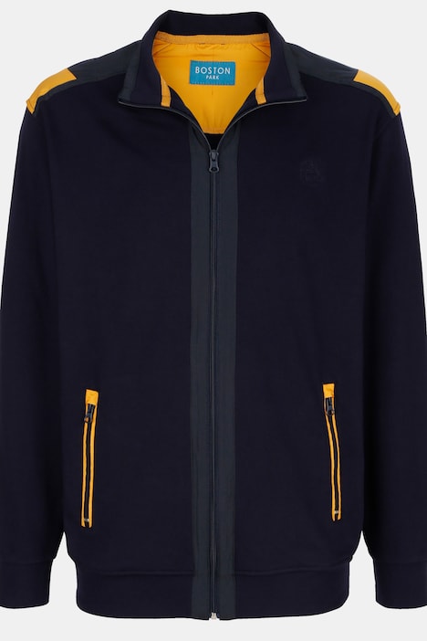 Boston Park Sweatjacke, Web-Einsätze, Stehkragen, Zipper, bis 72/74