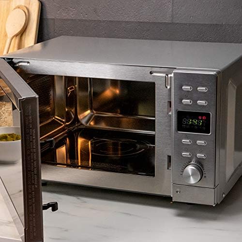 Cecotec Micro ondes numériques sans plaque GrandHeat 2010 Flatbed Steel. Puissance 700 W, Capacité 20 Litres, Grille 900 Watt, 9 Fonctions préréglées, Démarrage rapide, Nettoyage facile. : Cuisine et Maison