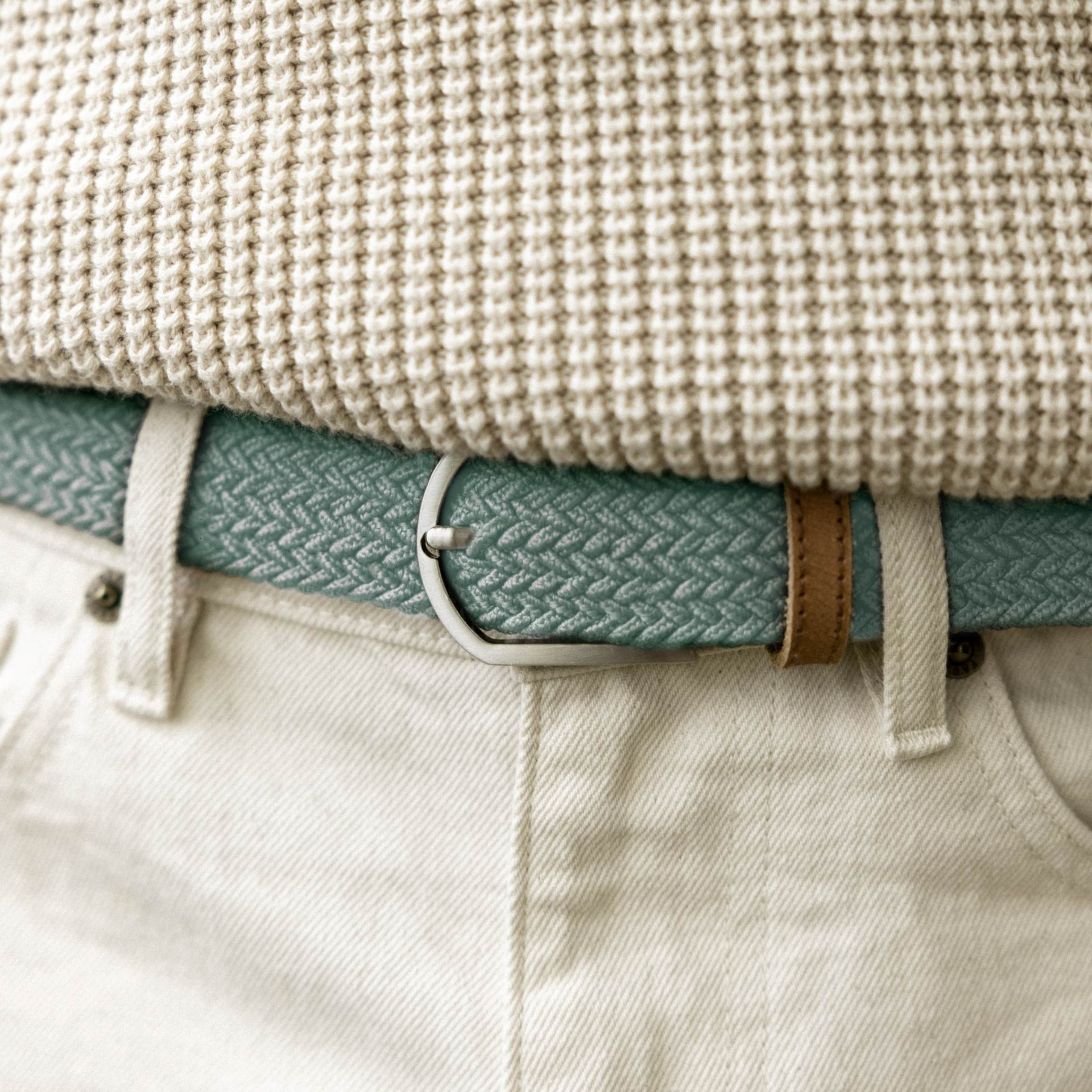 Ceinture vert clair lichen foncé - modèle Belt