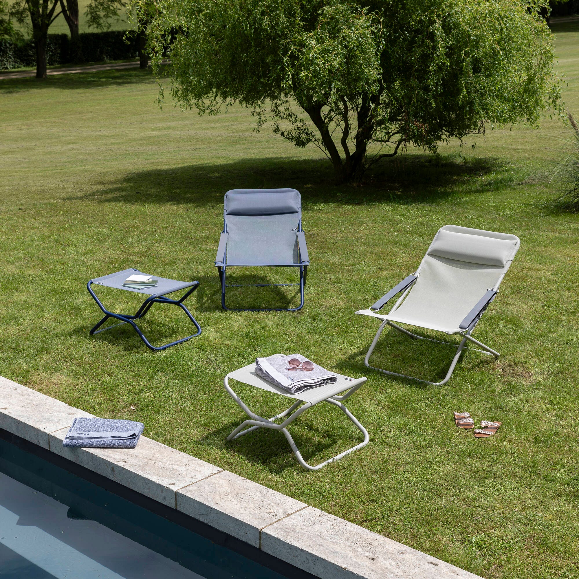Klappbare Fußstütze / Hocker Next Batyline® Iso Beige Seigle-Seigle