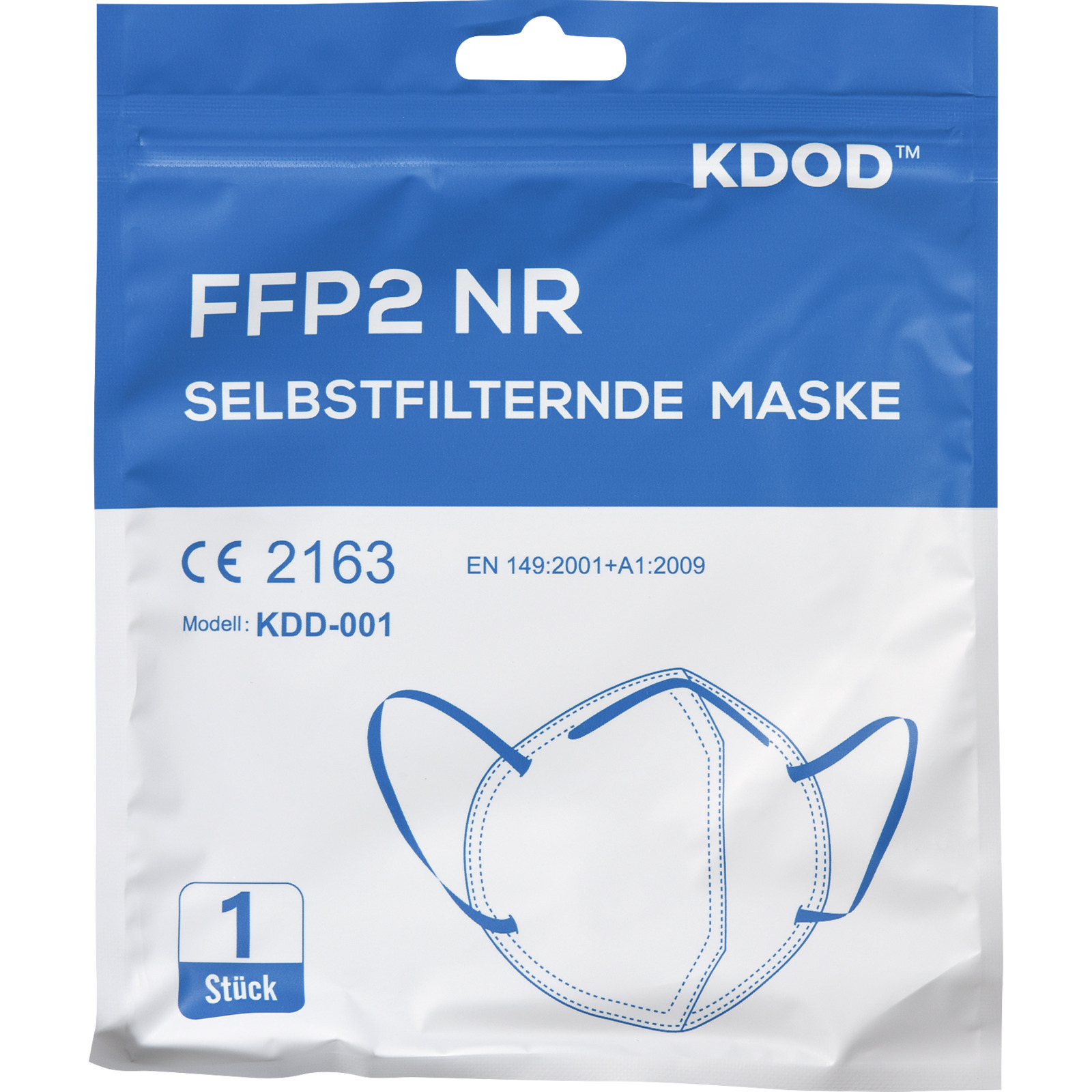 FFP2 selbstfilternde Maske, 12 Stück
