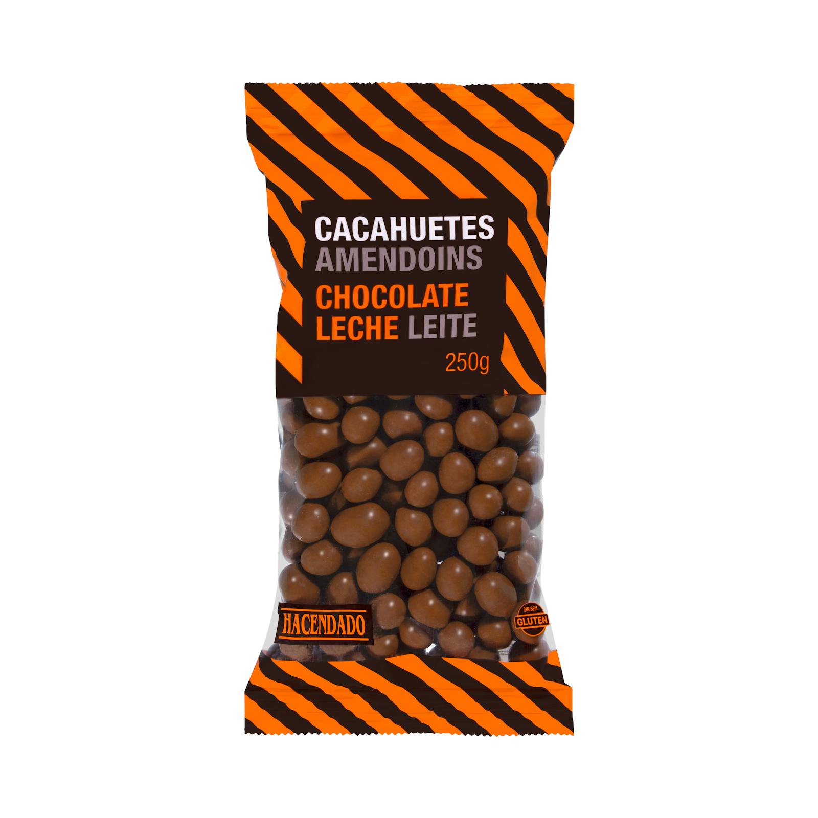Cacahuètes au chocolat au lait Hacendado